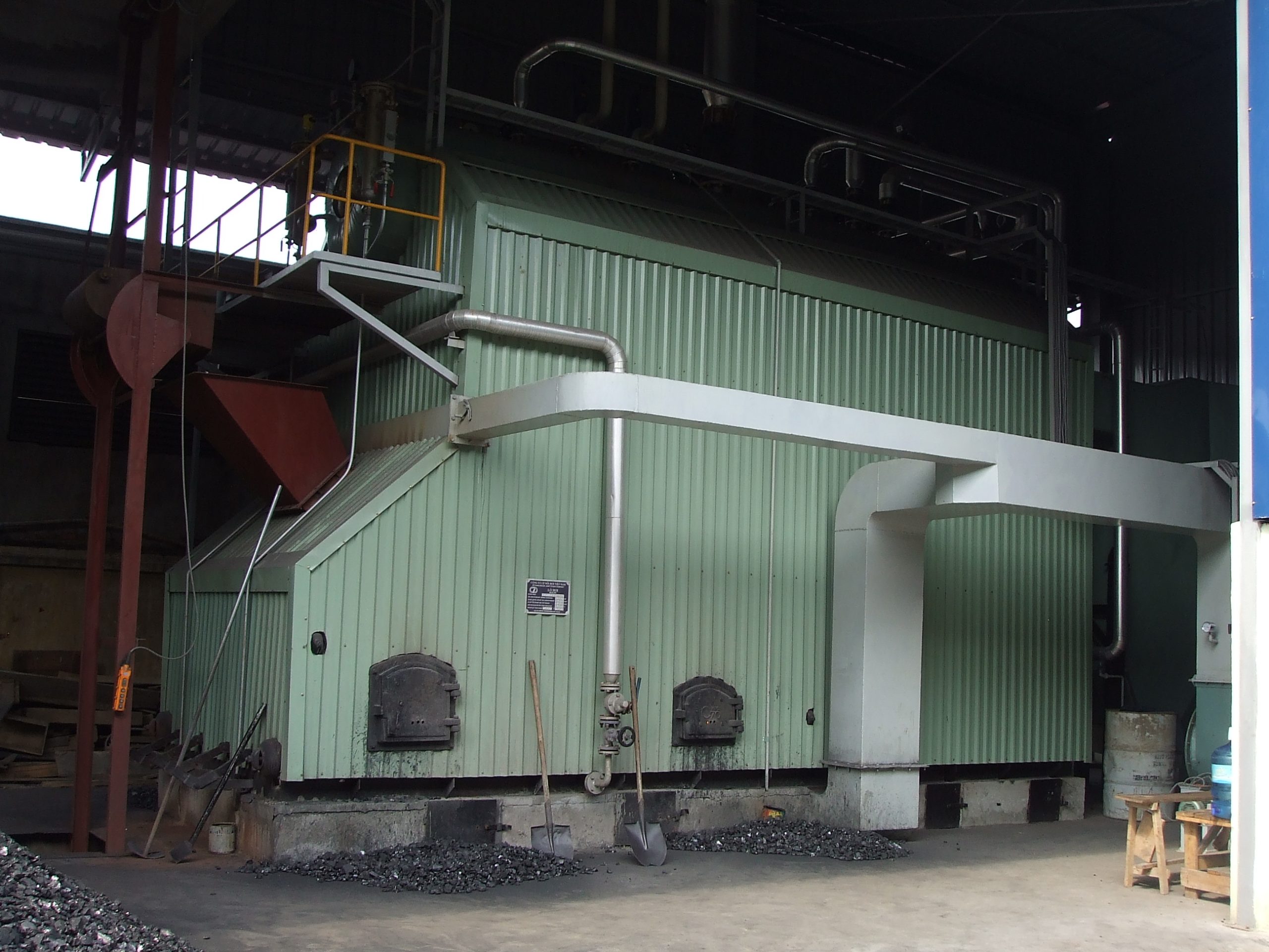 Lò hơi đốt than ghi xích