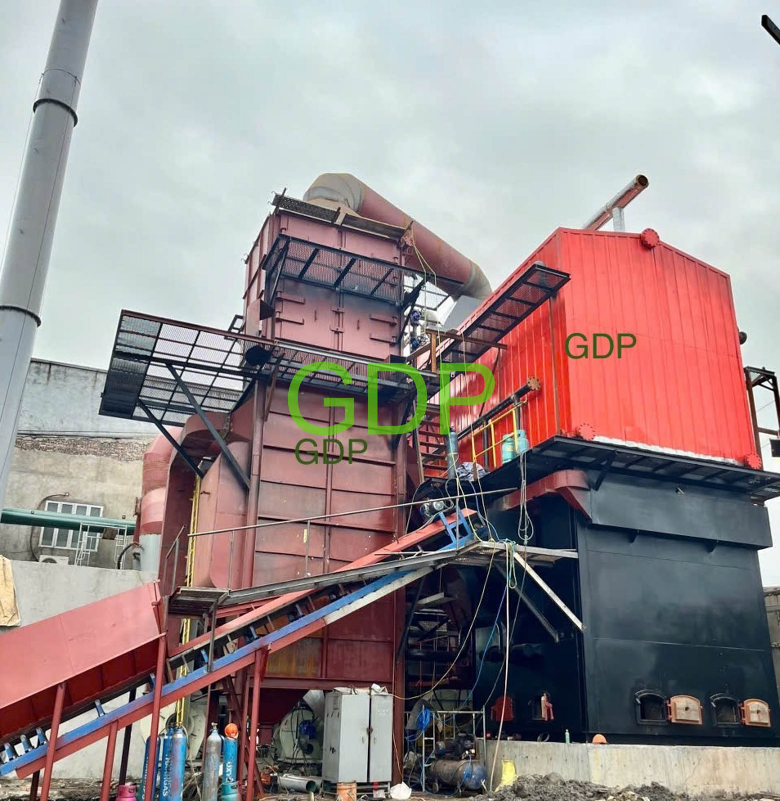 Lò hơi tầng sôi tổ hợp ống nước ống lửa - Ảnh 2