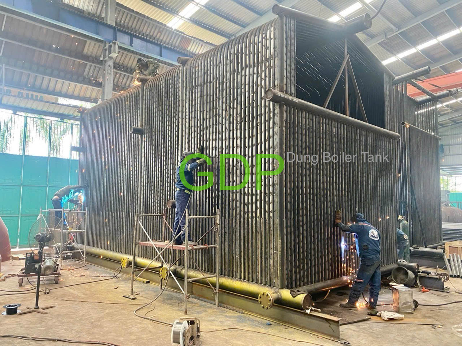 Lò hơi tầng sôi tổ hợp ống nước ống lửa - Ảnh 5
