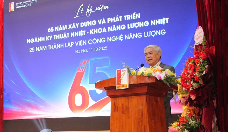 TS. Nguyễn Quân - nguyên Bộ trưởng Bộ Khoa học và Công nghệ phát biểu tại sự kiện.